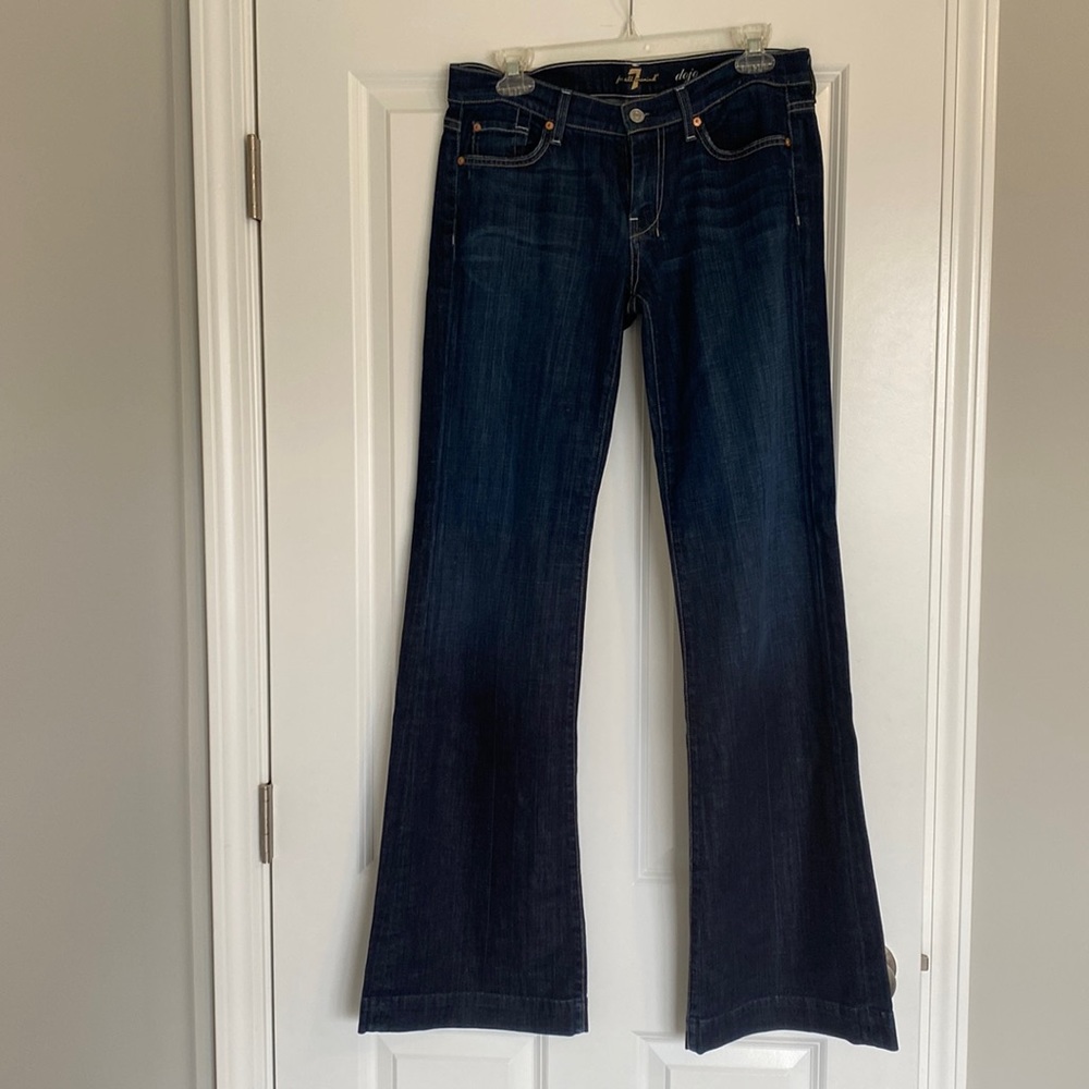 7 for all mankind dojo flare jeans, size 29